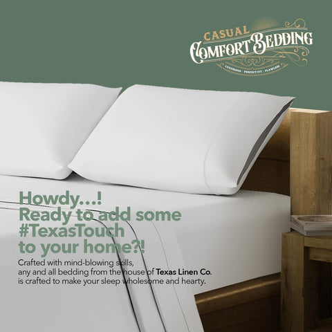 TEXAS LINEN CO. washed fabric comparison showing increased softness benefit