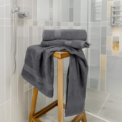 TEXCRAFT rolled towel inside gym bag showing travel-ready portability
