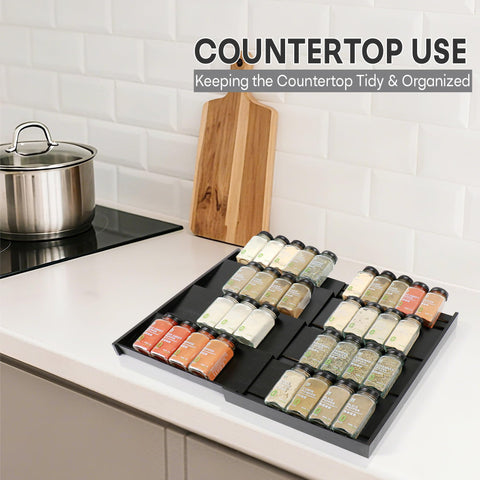 Thalomely organizer in kitchen drawer illustrating clutter-free benefit