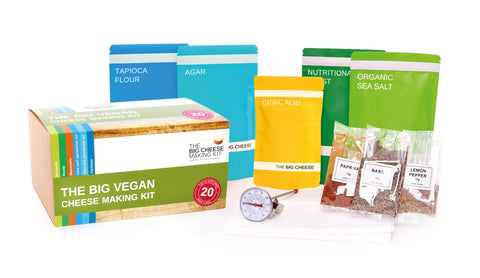 The Big Cheese Making Kit front packaging showing contents and benefits