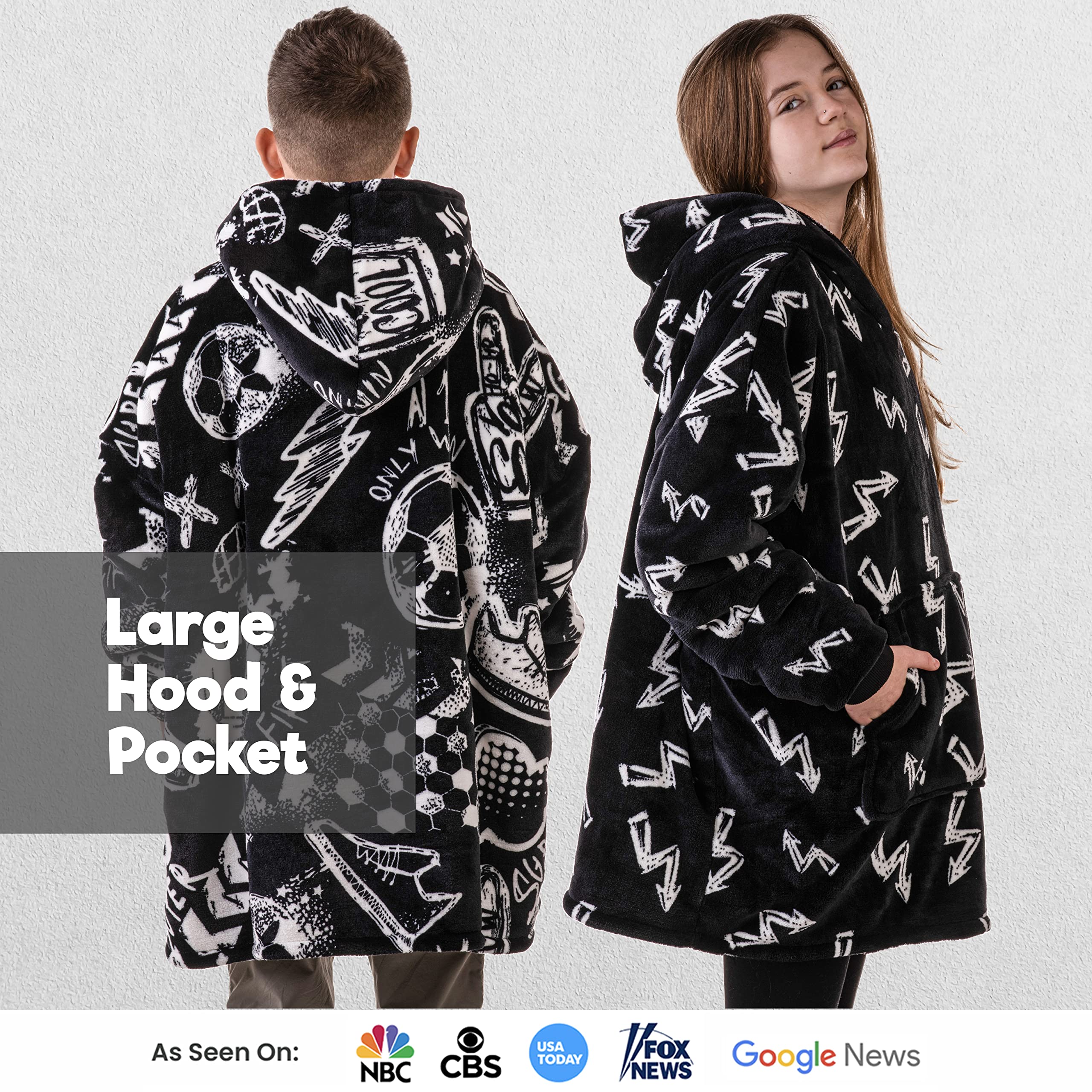 The Big Softy hood and elastic cuff detail for secure comfort