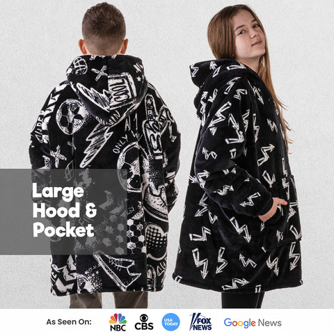 The Big Softy hood and elastic cuff detail for secure comfort
