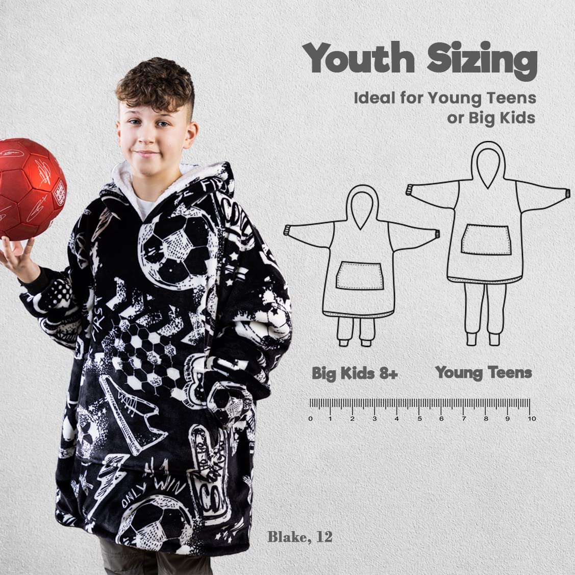Child wearing The Big Softy outdoors for layered warmth