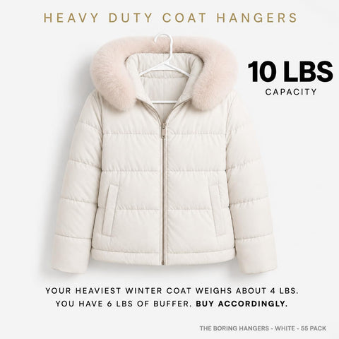 The Boring Hangers smooth finish protecting delicate fabrics from snags