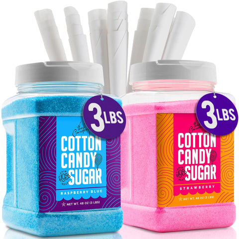The Candery front packaging showing two jars and cones for quick setup