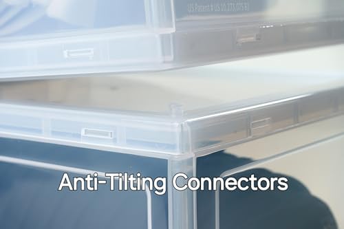 THE CAP BOX two stacked units secured together saving vertical closet space
