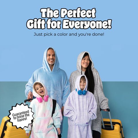 THE COMFY neatly folded for storage demonstrating easy care and compact packing