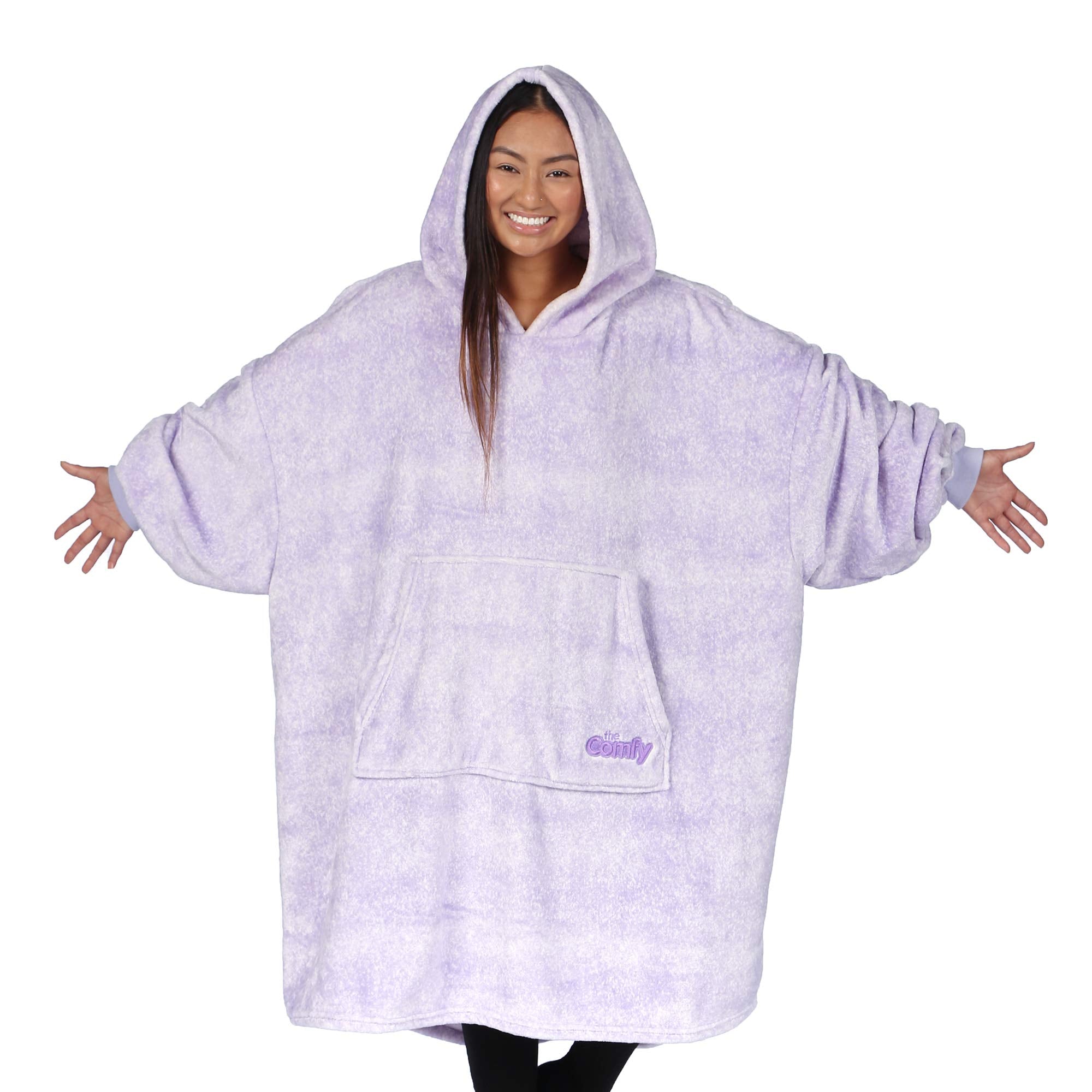 THE COMFY front view showing oversized wearable blanket and cozy fit