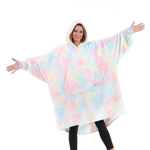 THE COMFY front view showing oversized wearable blanket and cozy silhouette
