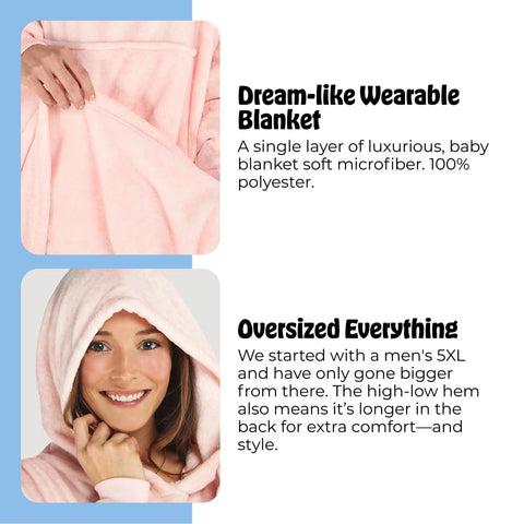 Person wearing THE COMFY Dream in living room for lounging and movement