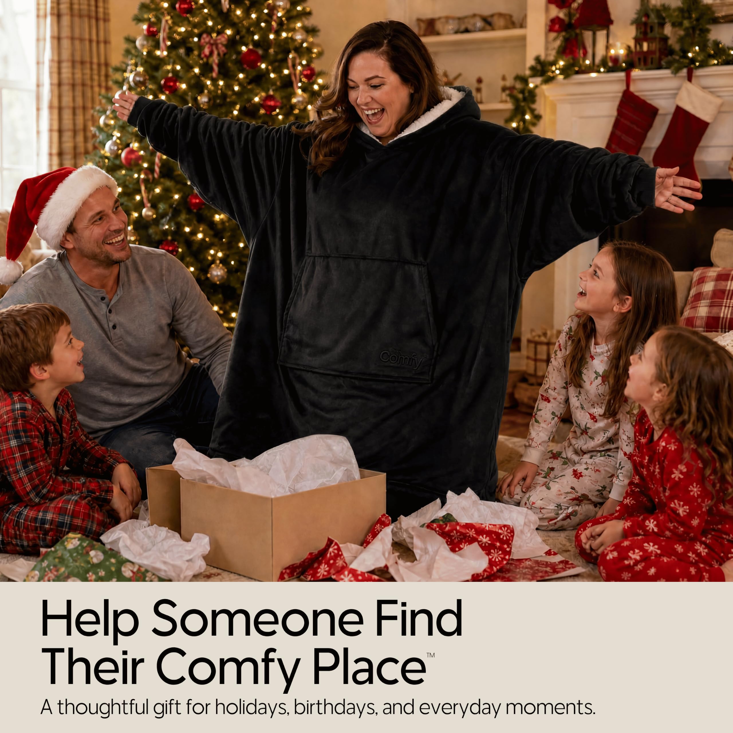 THE COMFY folded and packed in a tote showing portability and easy travel comfort