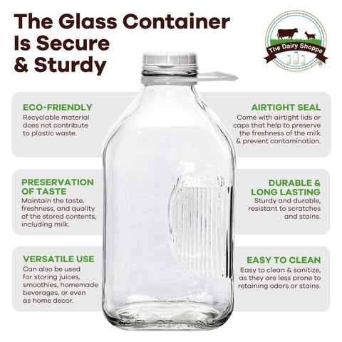 The Dairy Shoppe 48mm snap cap showing tight seal to preserve freshness