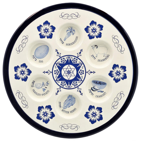 The Dreidel Company plate next to a quarter showing 12-inch scale and practical tabletop fit
