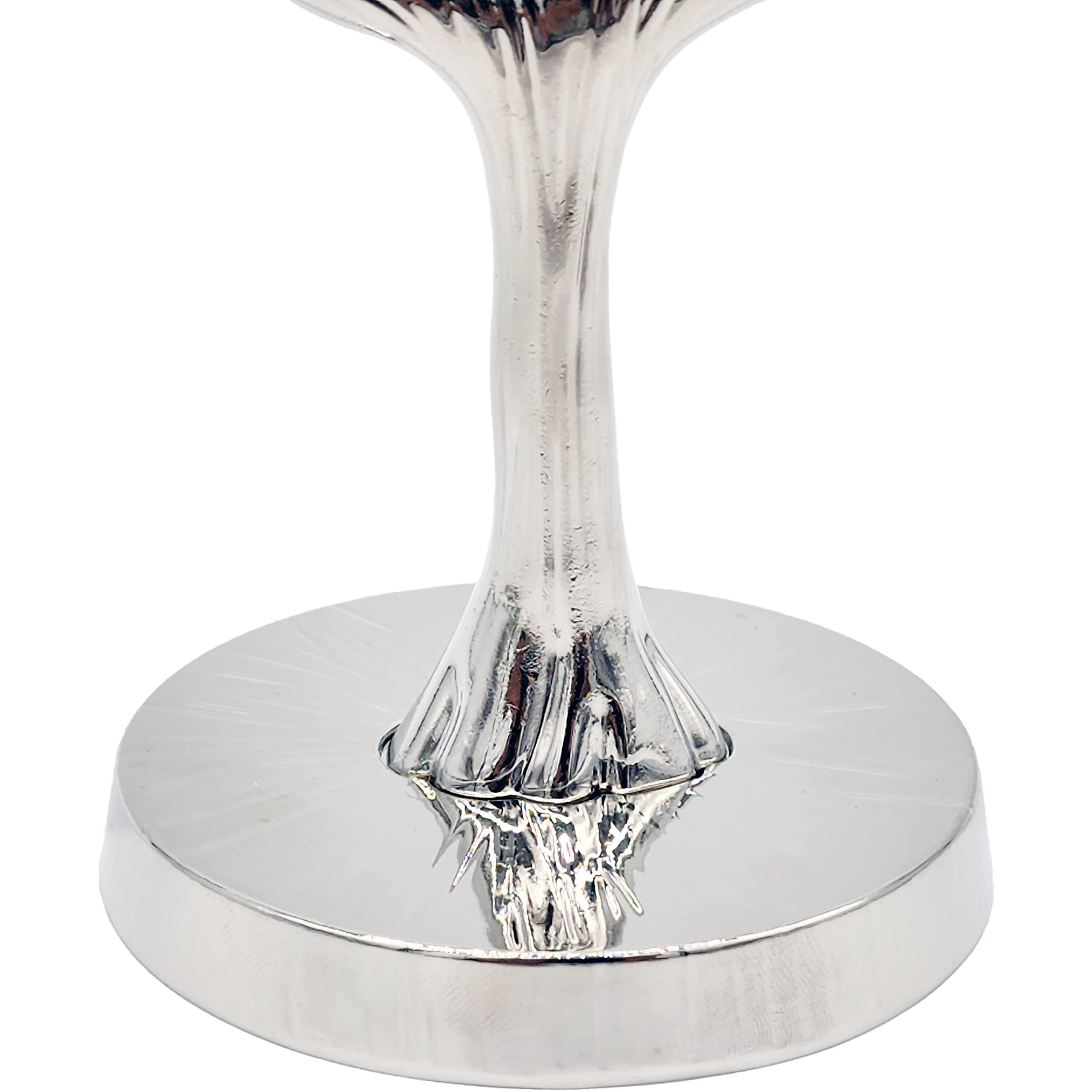 The Dreidel Company menorah beside ruler showing 11-inch scale for placement