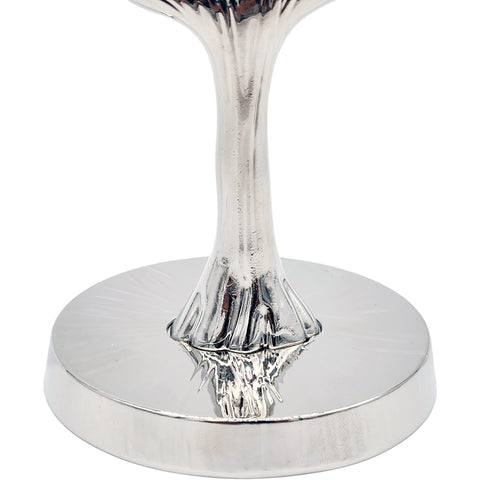 The Dreidel Company menorah beside ruler showing 11-inch scale for placement