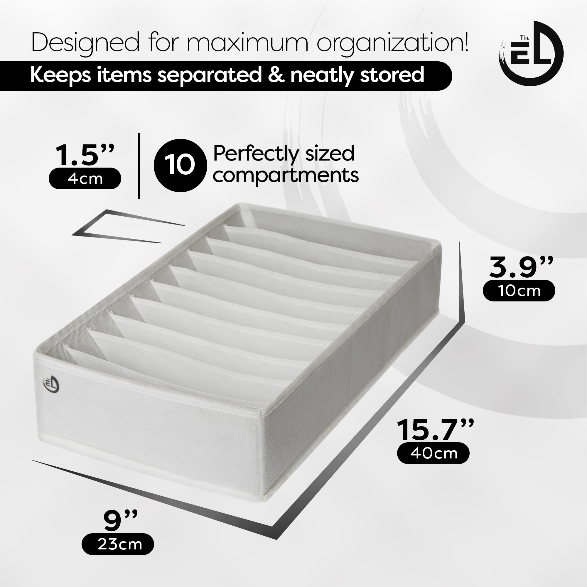 The Edit Living organizers placed in a dresser drawer for quick clothing access