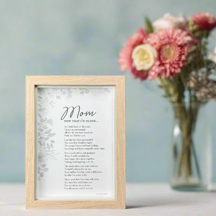 The Grandparent Gift Co. close-up of poem print showing crisp typography and texture