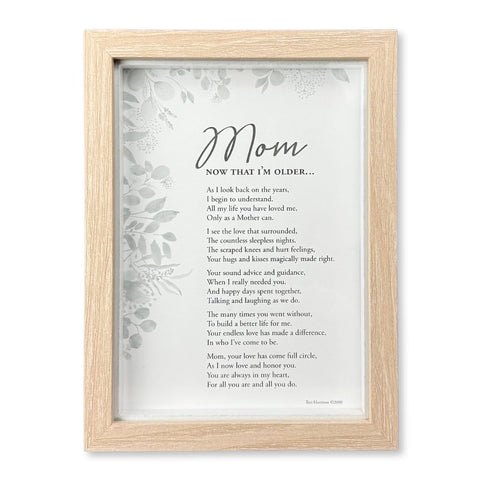 The Grandparent Gift Co. front view of shadow-box frame, elegant gift presentation