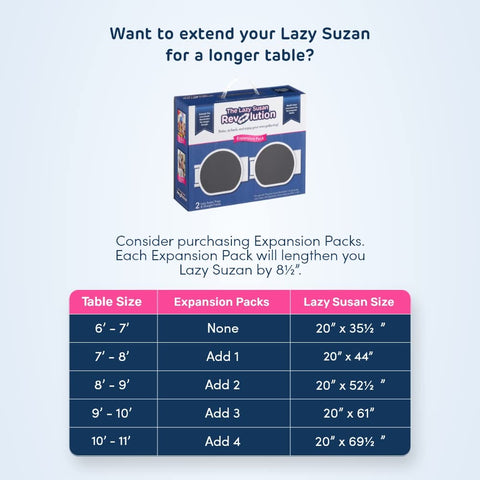 The Lazy Susan Revolution packed in its included box for tidy, space-saving storage
