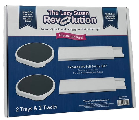 The Lazy Susan Revolution track detail shows secure attachment and modular compatibility benefit