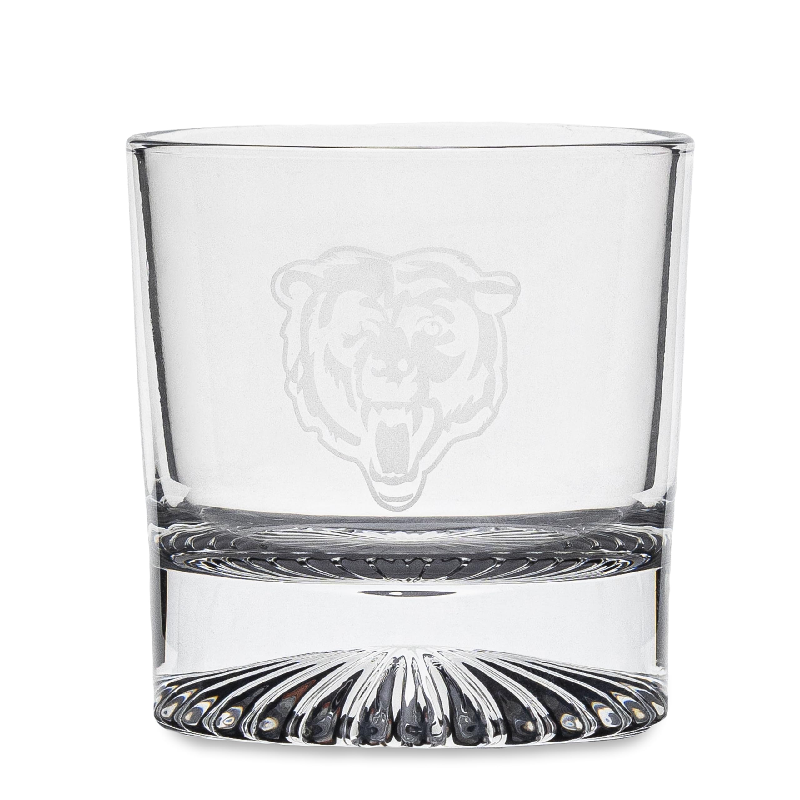 The Memory Company Chicago Bears chilling stones in a glass demonstrating dilution-free cooling