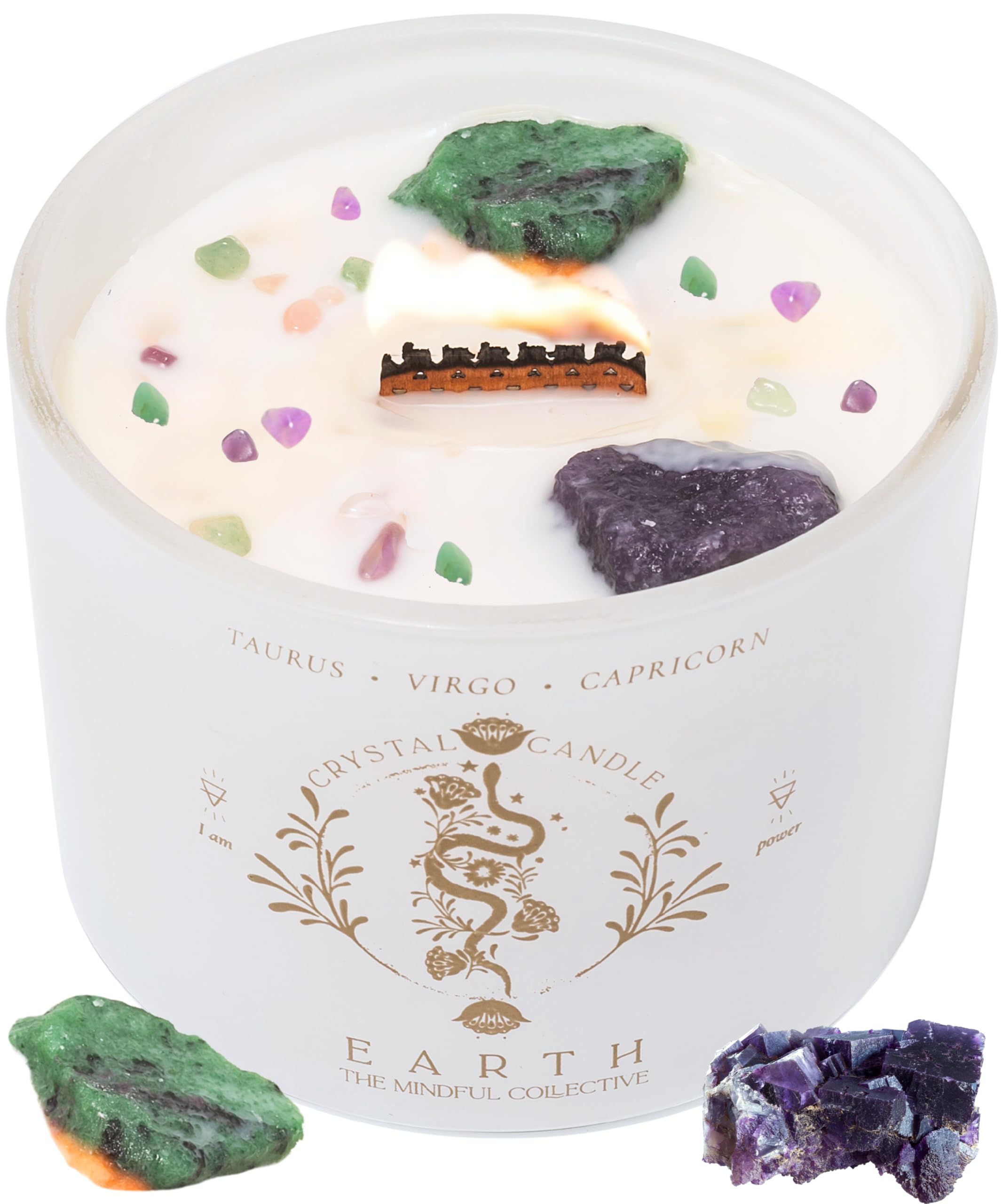 THE MINDFUL COLLECTIVE front label shown, elegant zodiac gift presentation
