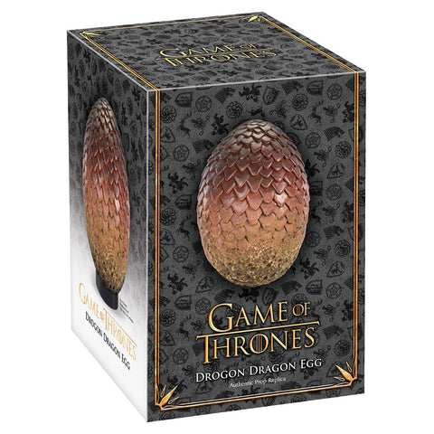 The Noble Collection Drogon egg side profile highlighting sculpted ridges and depth