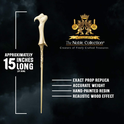 The Noble Collection wand close-up texture revealing detailed finish for authentic look
