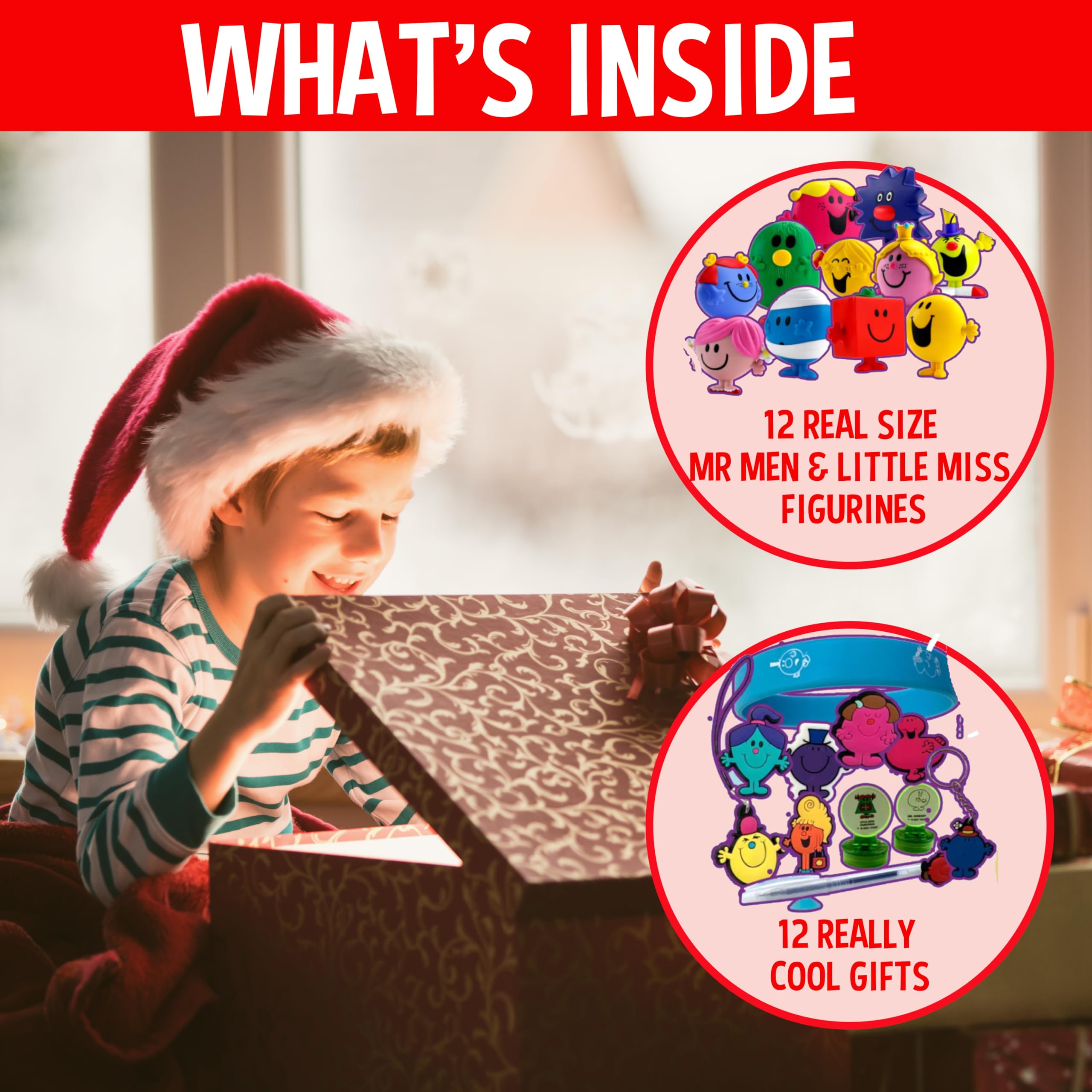 THE PURPLE COW ADVENT CALENDAR accessories laid out to show variety and hands-on fun