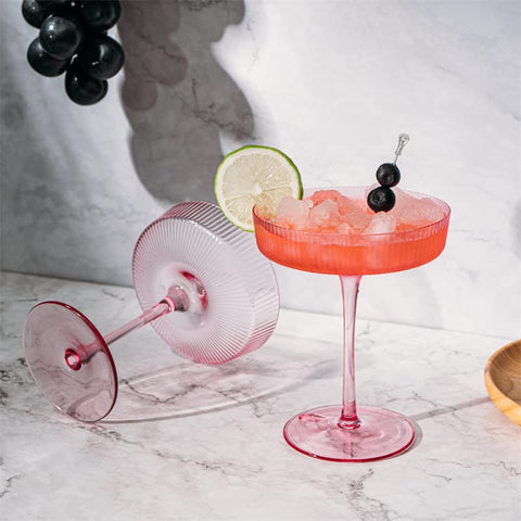 The Wine Savant coupe filled with mimosa showcases celebratory presentation benefit