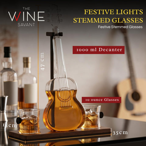 The Wine Savant mahogany-style base close-up providing stable elegant contrast
