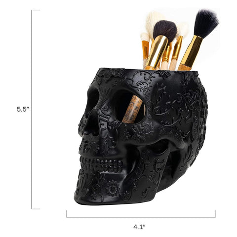 the wine savant skull lifestyle dark room adding moody decorative flair