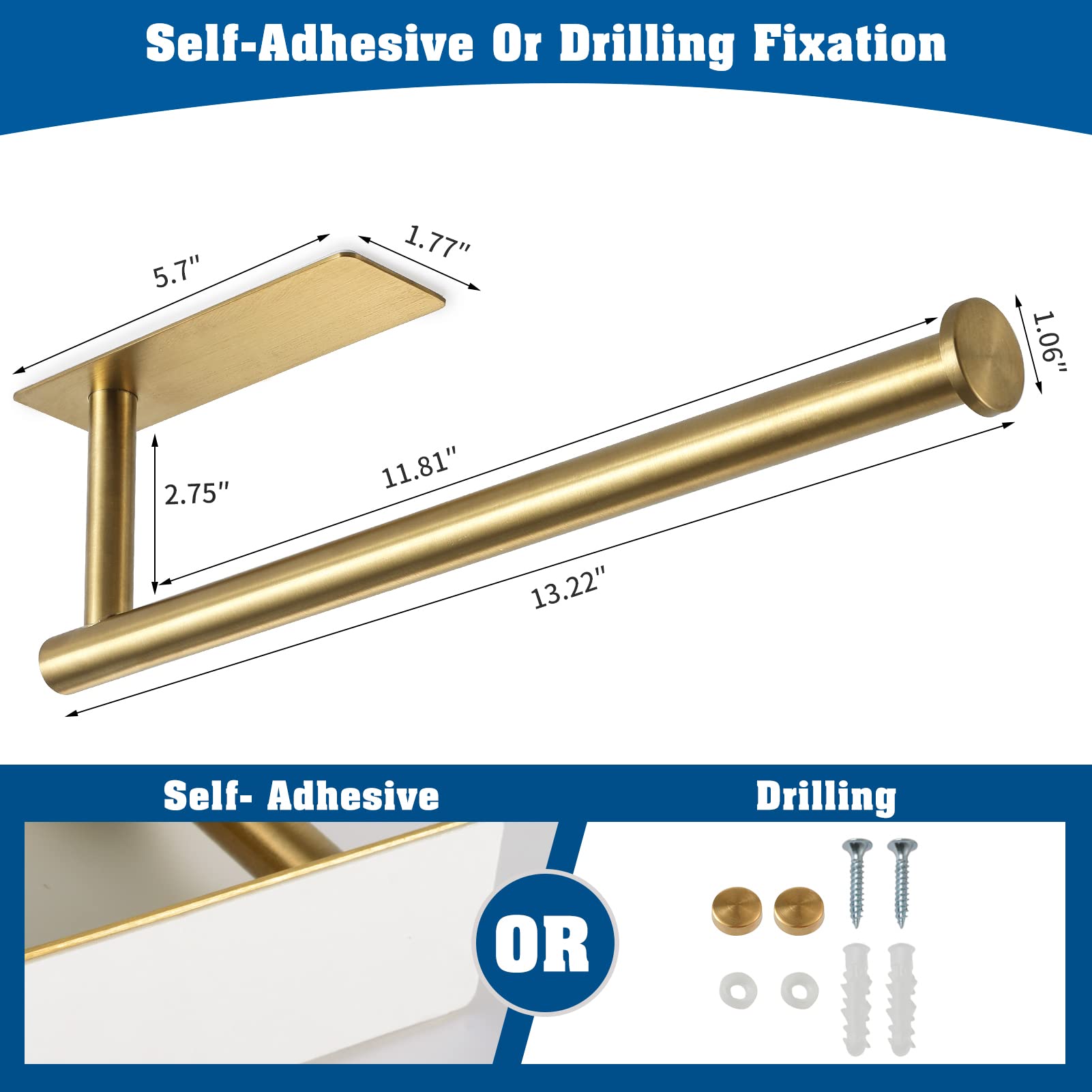 theaoo close-up stainless steel finish in gold highlighting rust-resistant surface