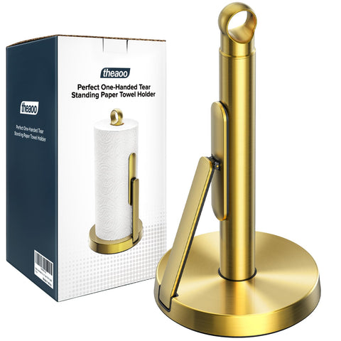 theaoo front view showing gold finish and sleek profile for stylish counters