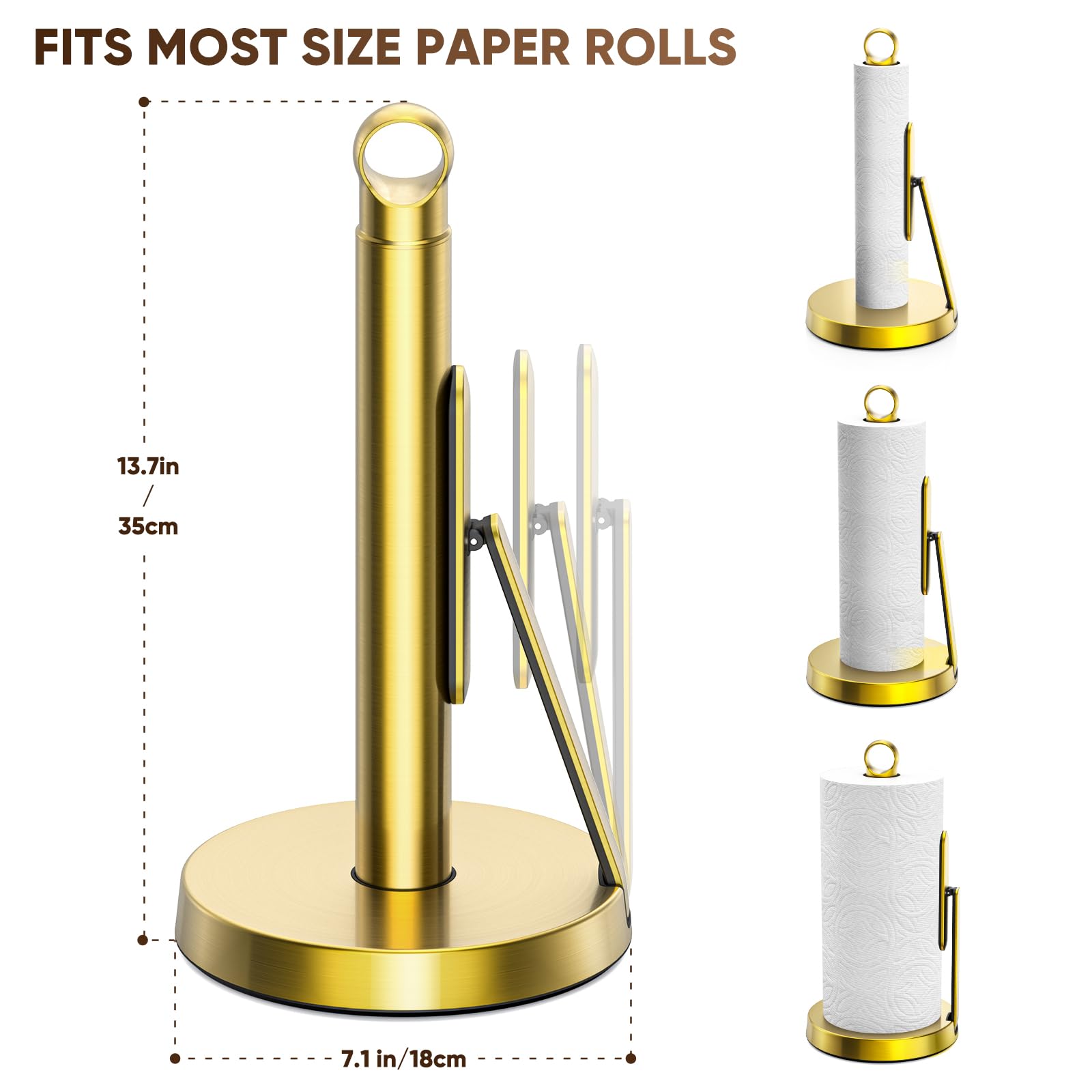 theaoo weighted base detail illustrating stability and non-slip advantage