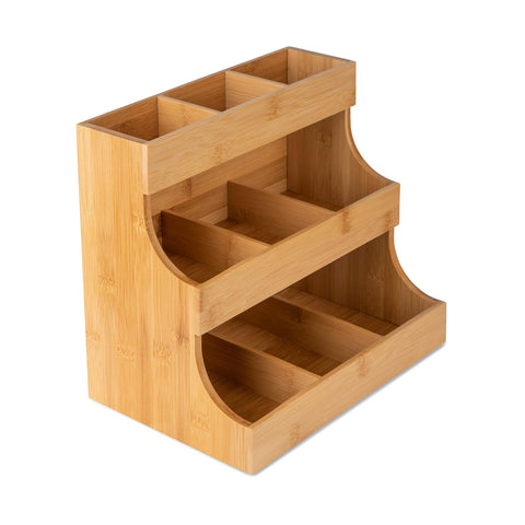Theodore front view organizer showing tidy tea display and easy selection