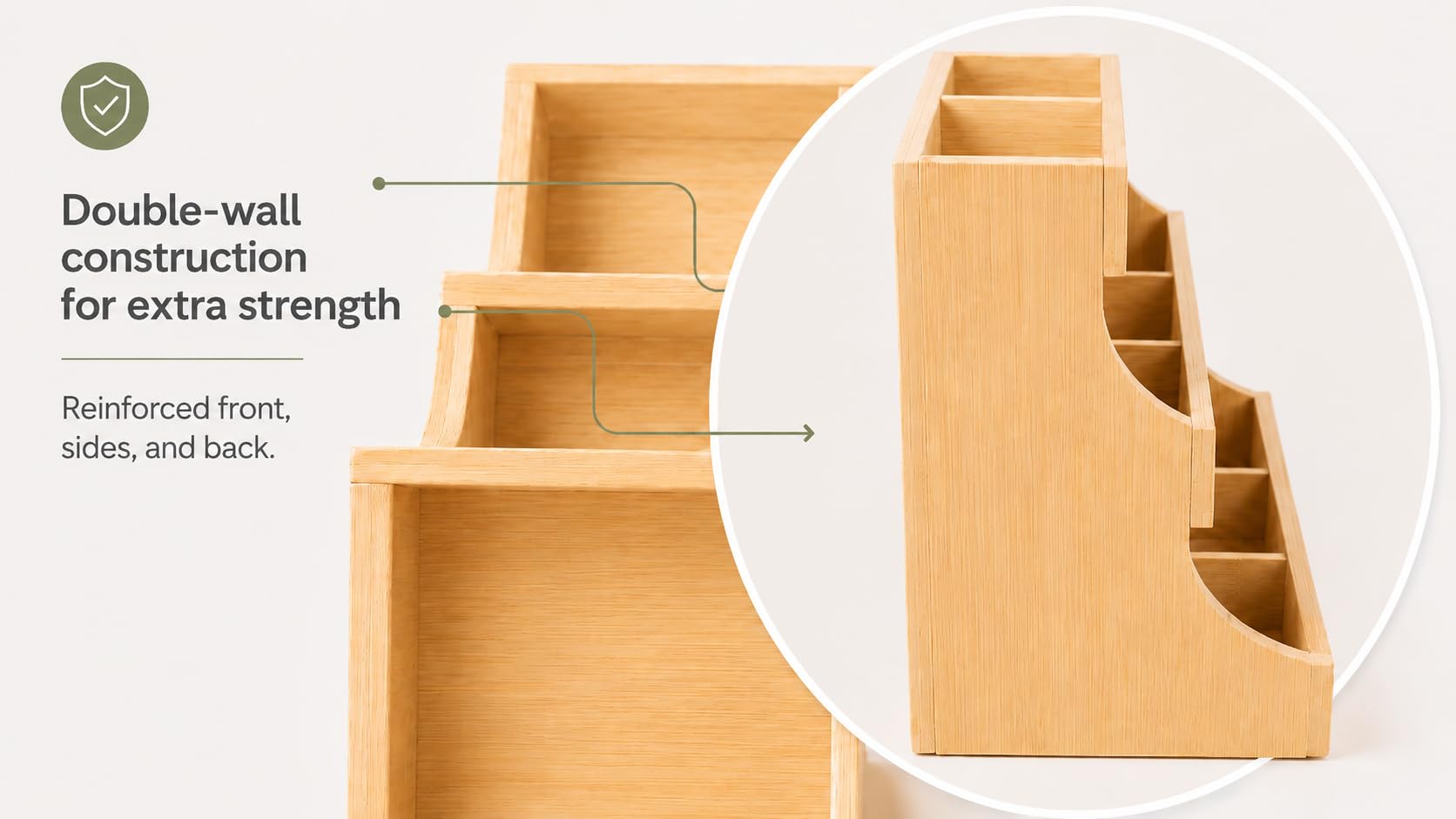 Theodore side profile demonstrating slim vertical footprint
