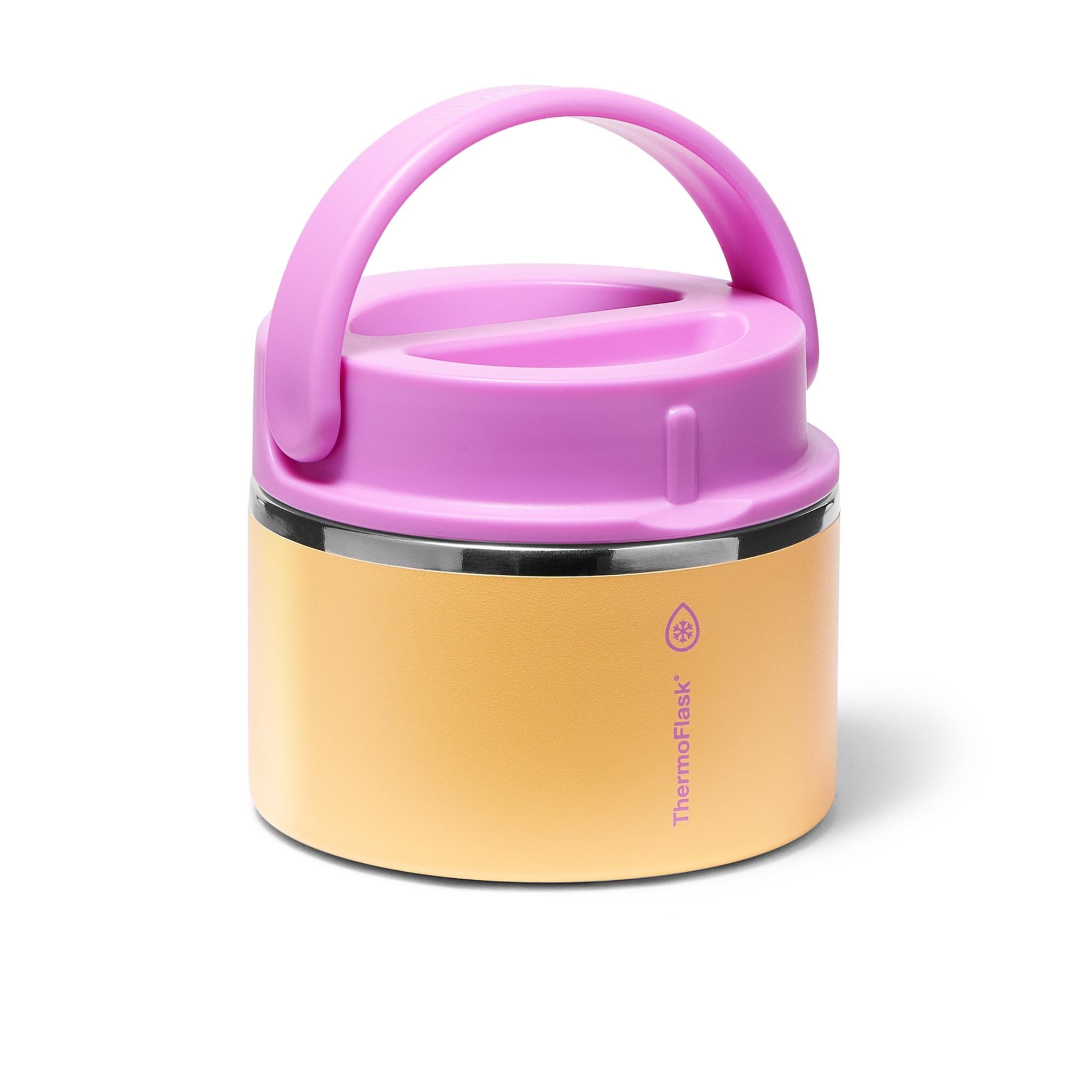ThermoFlask jar open with wide mouth demonstrating easy filling and utensil access