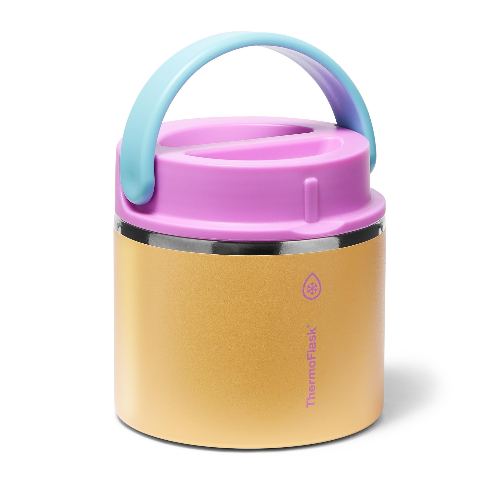 ThermoFlask interior close-up of 18/8 stainless steel showing durable, flavor-safe finish