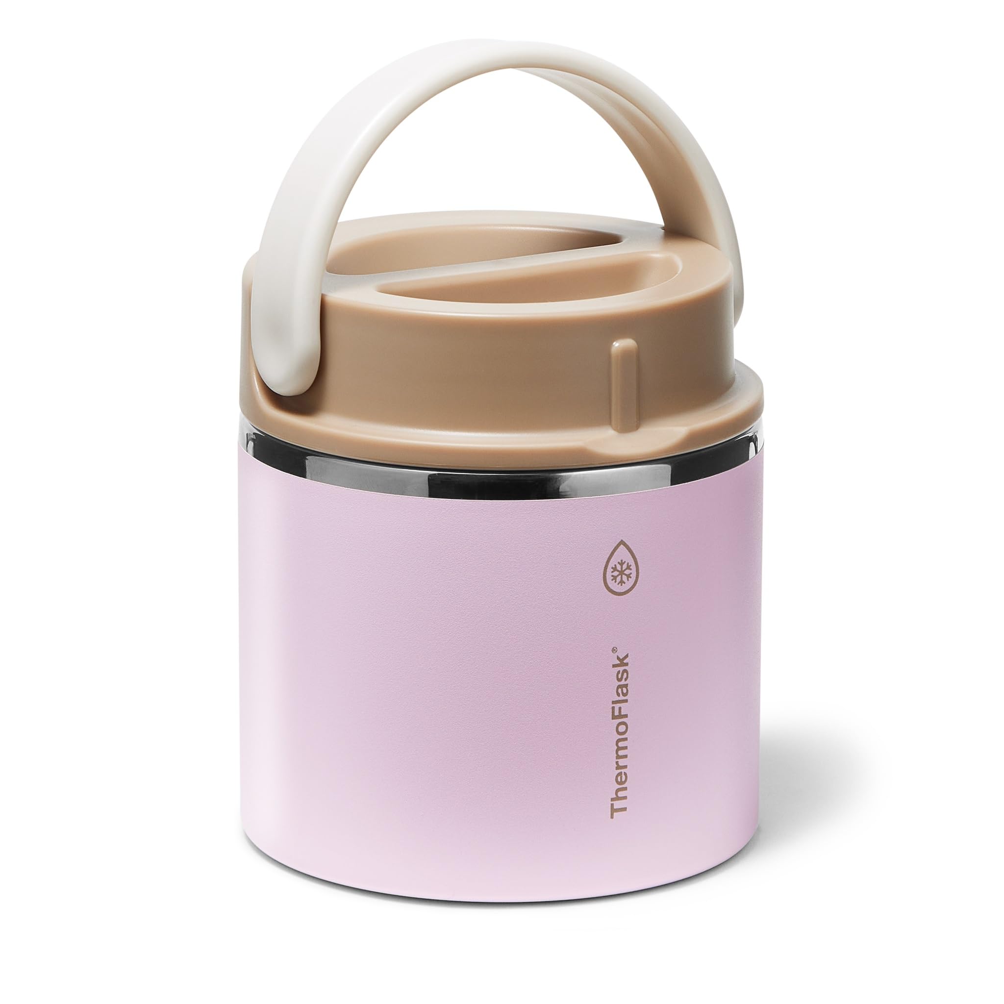 ThermoFlask wide mouth top view highlighting opening for easy filling and cleaning