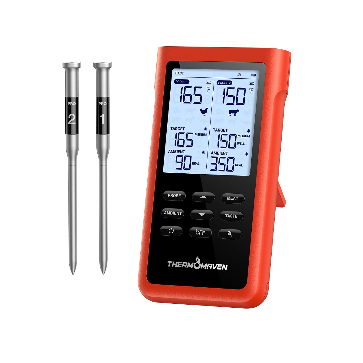 ThermoMaven front unit display showing clear readout and easy controls for fast monitoring