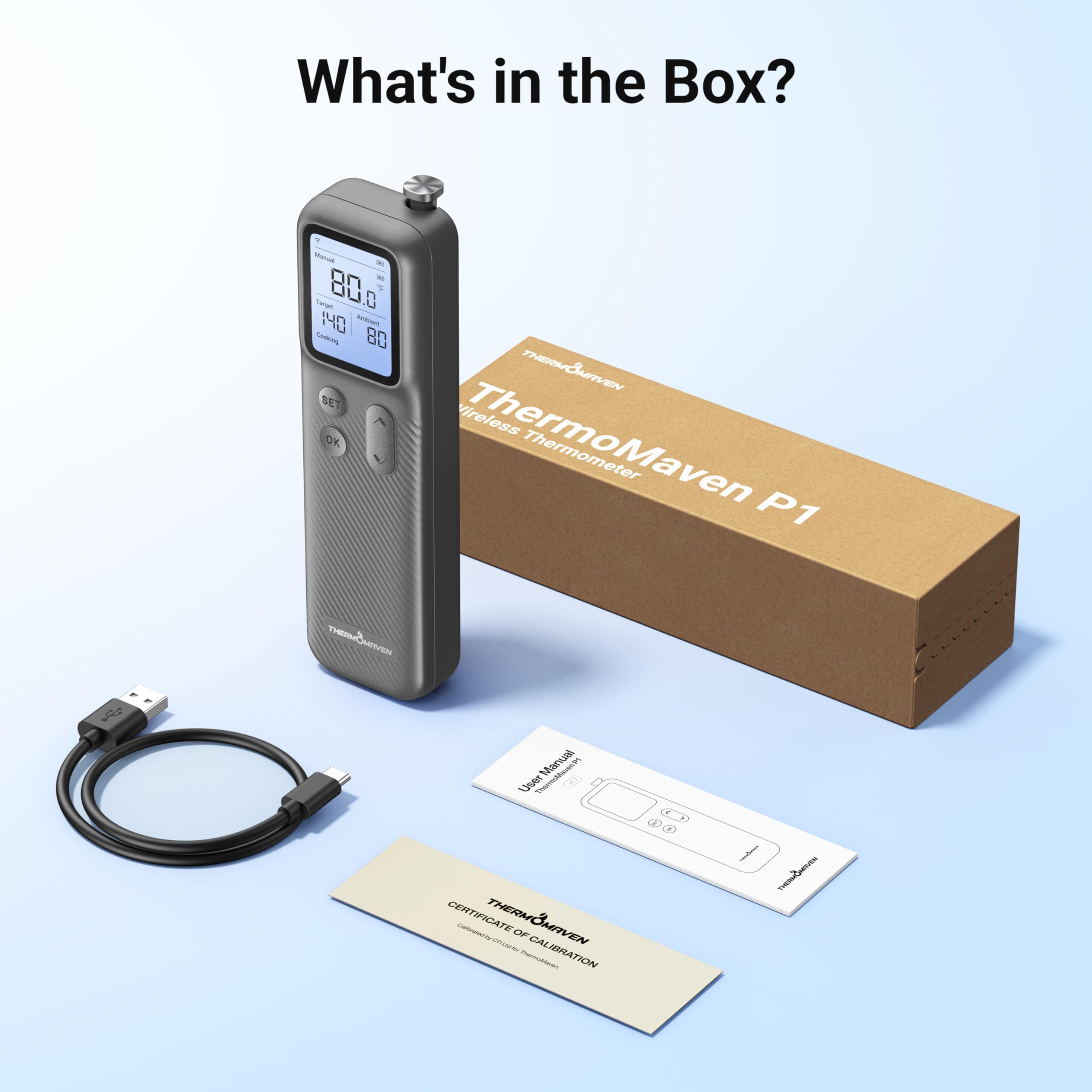 ThermoMaven in backyard barbecue scene showing wireless freedom and convenience