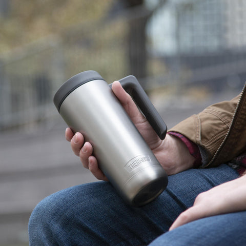 THERMOS open lid and interior showing minimal parts for easy cleaning