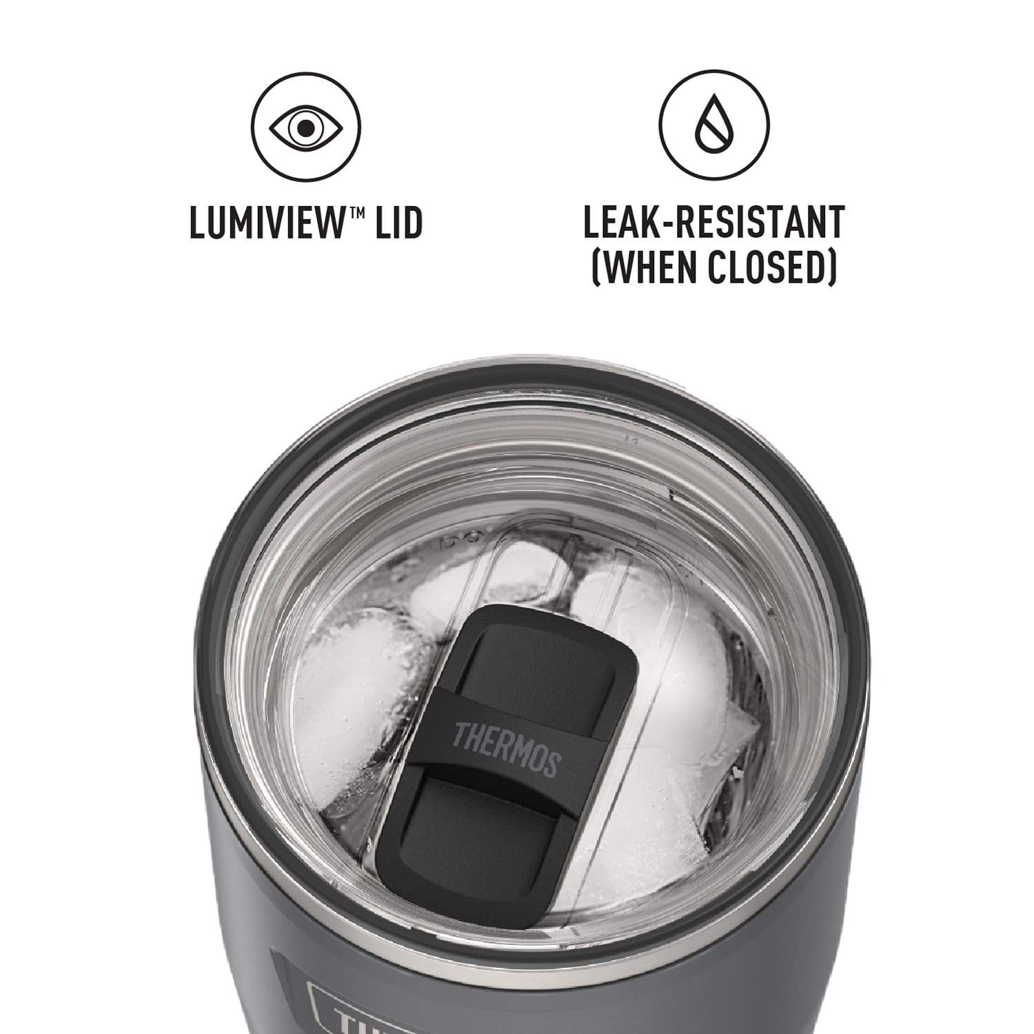 THERMOS scale comparison held in hand showing portable 24 ounce capacity
