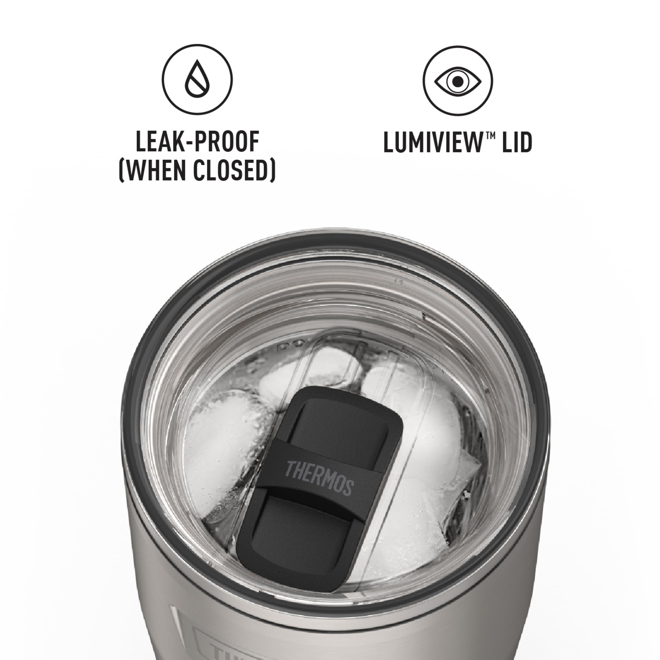 THERMOS GRIPTEC base detail showing non-slip pad and surface protection benefit
