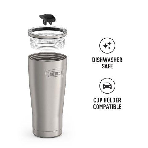 THERMOS TRUE-COAT finish texture showing durable exterior and scratch resistance