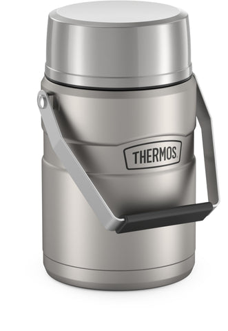 THERMOS front view showing jar and handle, durable travel benefit