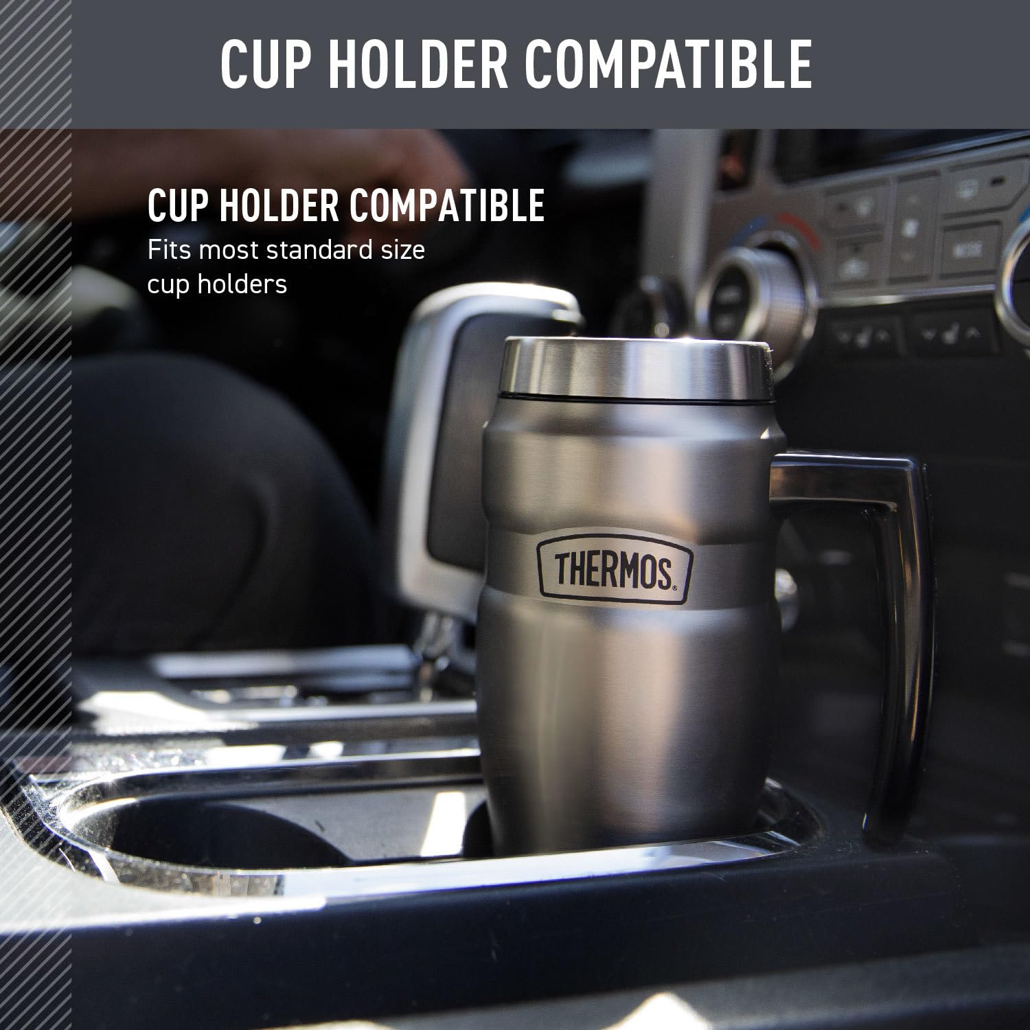THERMOS tea hook detail holding a tea bag for convenient steeping on the go