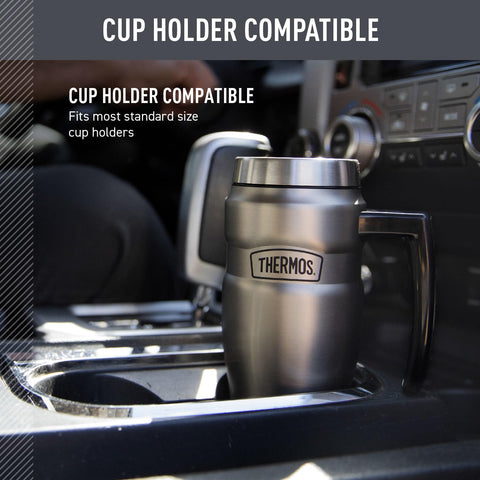 THERMOS tea hook detail holding a tea bag for convenient steeping on the go