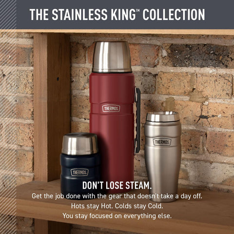THERMOS Stainless King matte finish texture resisting visible wear and scuffs